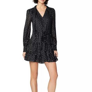 Paige | Cleobelle Metallic Swiss Dot Minidress  Size M